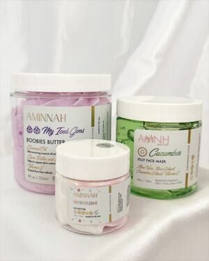 AMINNAH Whipped Boobies Butter Lip Butter Jelly Face Mask Skin Care